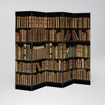 SHELVES OF TIME Divisorio decorativo per ambienti a 5 pannelli