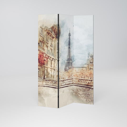 PARISIAN DAYDREAM Divisorio decorativo per ambienti a 3 pannelli