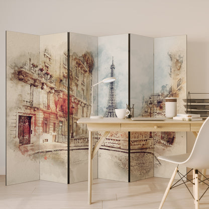 PARISIAN DAYDREAM - Divisorio decorativo per ambienti a 6 pannelli