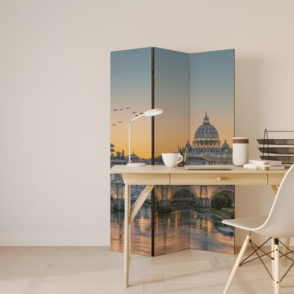 RIFLESSI DI ROMA Divisorio decorativo per ambienti a 3 pannelli