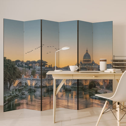 RIFLESSI DI ROMA Divisorio decorativo per ambienti a 6 pannelli