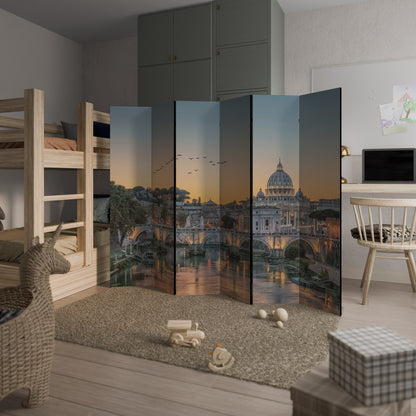 RIFLESSI DI ROMA Divisorio decorativo per ambienti a 6 pannelli