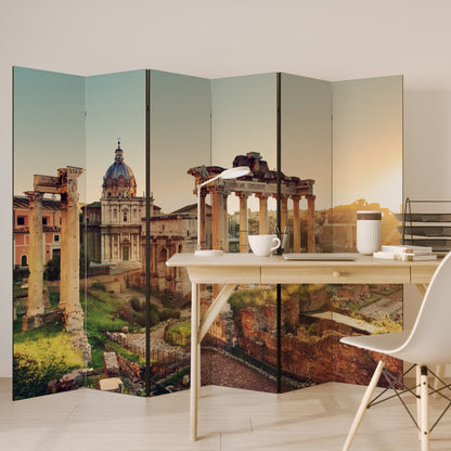 MERAVIGLIE DEL PASSATO Divisorio decorativo per ambienti a 6 pannelli