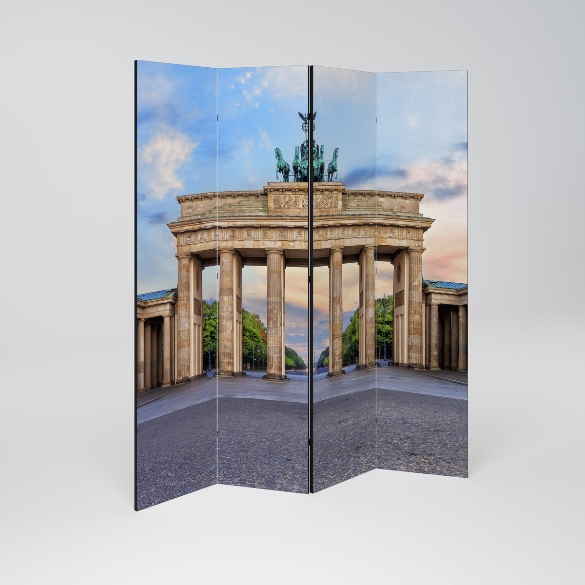 PILLARS OF MEMORY Decorative 4-Panel Room Divider