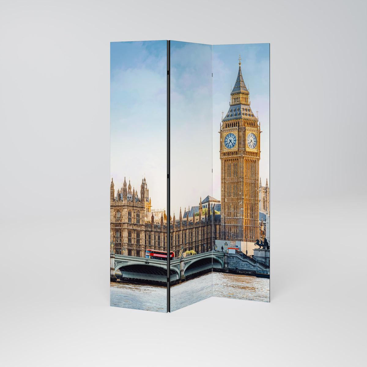 TIMELESS LONDON ELEGANCE Paravento Decorativo a 3 Pannelli