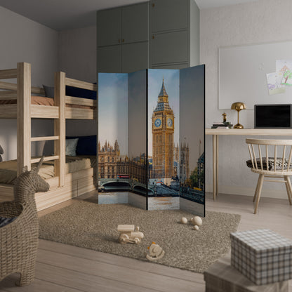 TIMELESS LONDON ELEGANCE Divisorio decorativo a 4 pannelli