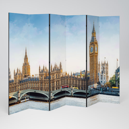 TIMELESS LONDON ELEGANCE Divisorio decorativo a 6 pannelli