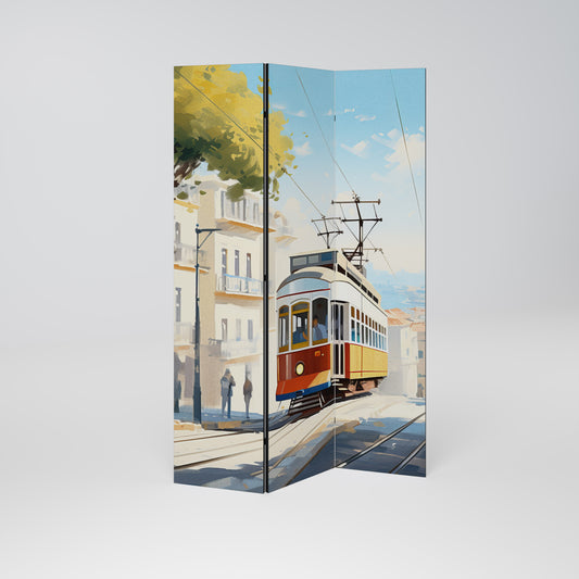TRAMWAY DREAMSCAPE Divisorio decorativo per ambienti a 3 pannelli