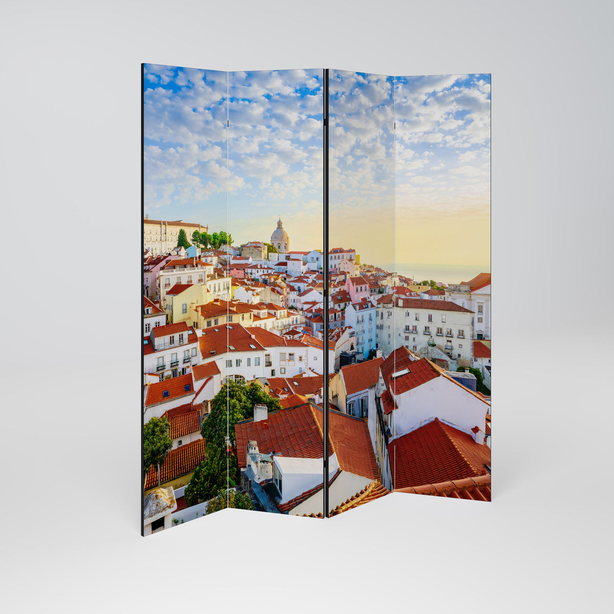 ROOFTOP RADIANCE Decorative 4-Panel Room Divider