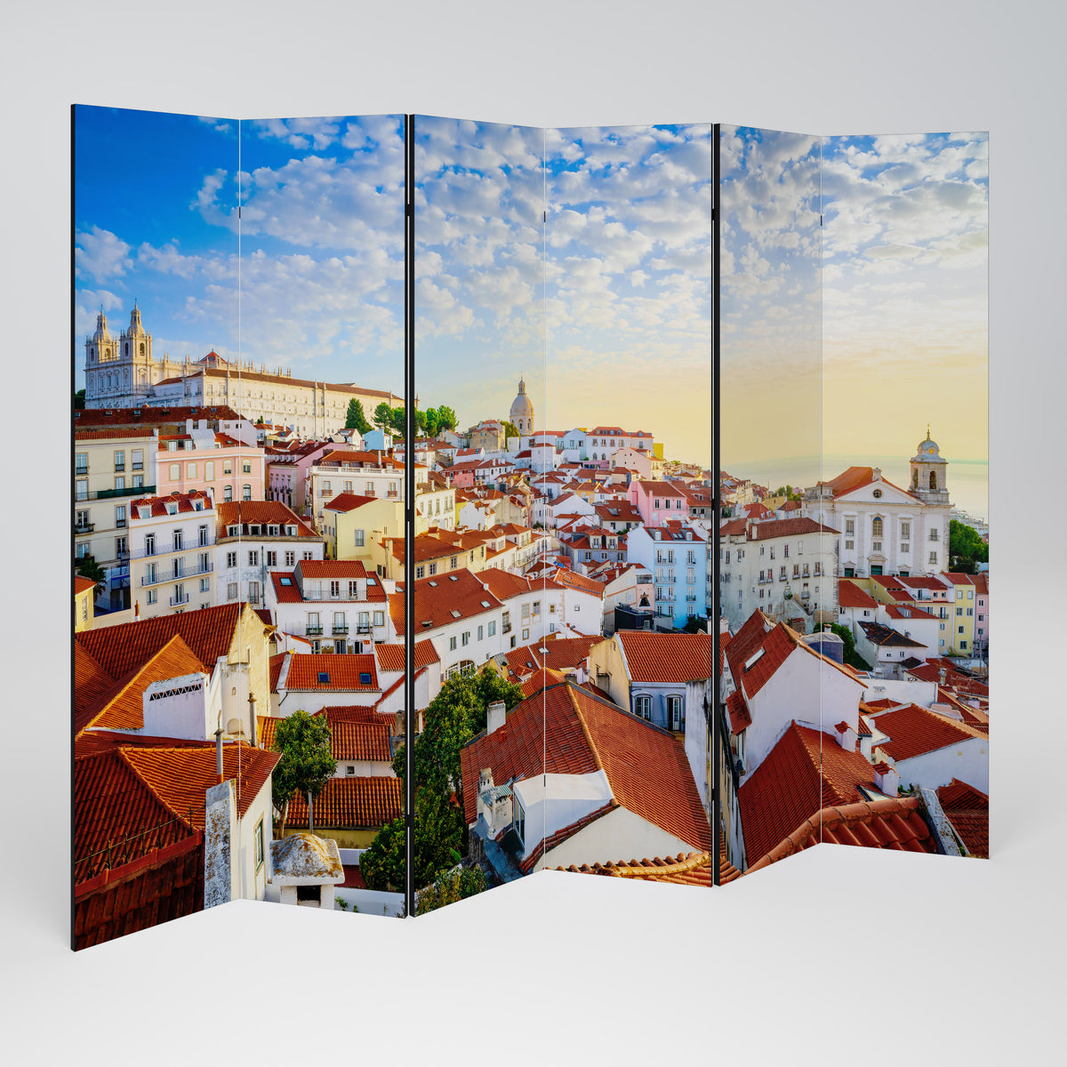ROOFTOP RADIANCE Paravento Decorativo a 6 Pannelli