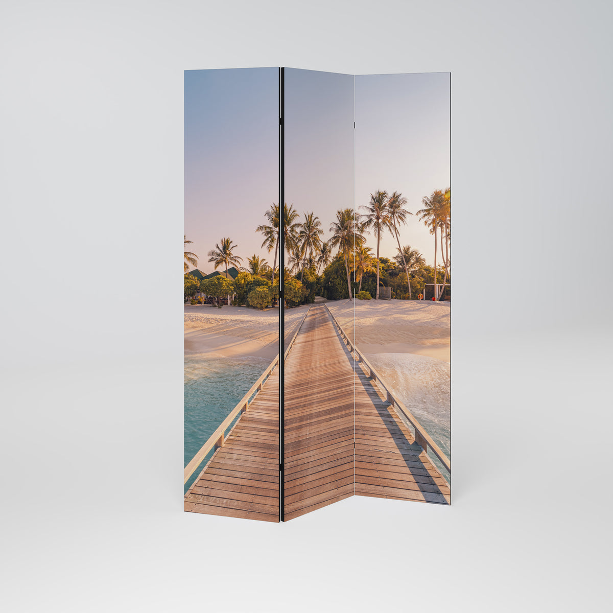SUNSET SANDSCAPE JOURNEY Paravento Decorativo a 3 Pannelli