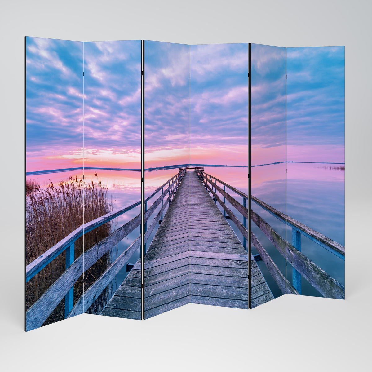 PASTEL PROMENADE Decorative 6-Panel Room Divider