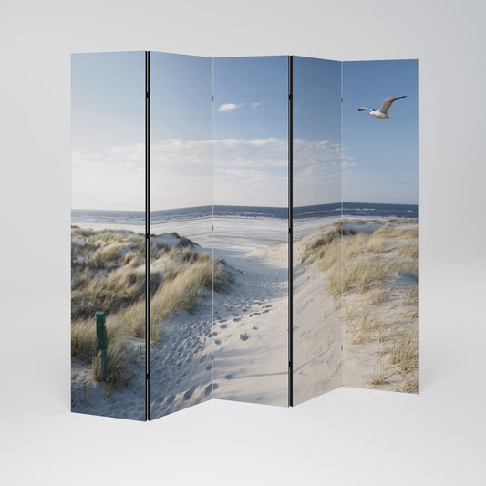 PARETE DIVISORIA DECORATIVA A 5 PANNELLI SEASIDE DREAMING