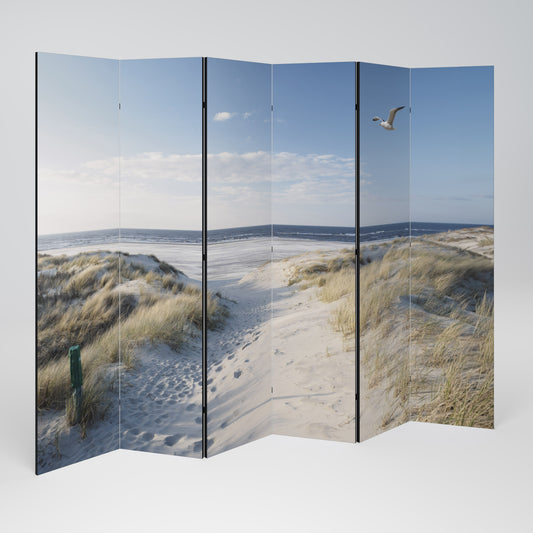 PARETE DIVISORIA DECORATIVA A 6 PANNELLI SEASIDE DREAMING