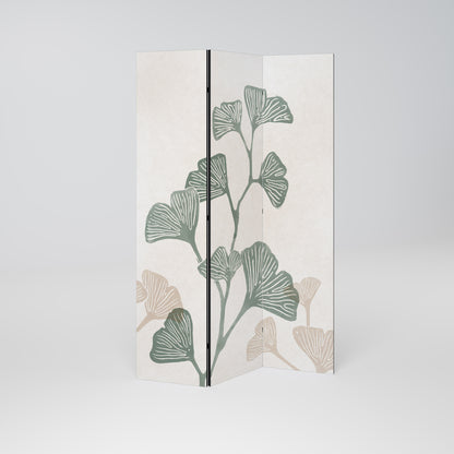 Divisorio decorativo per ambienti a 3 pannelli THE GOST OF GINKGO