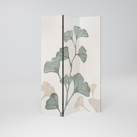 Divisorio decorativo per ambienti a 3 pannelli THE GOST OF GINKGO