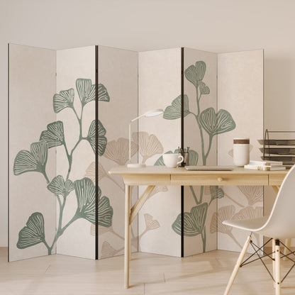 Divisorio decorativo per ambienti a 6 pannelli THE GOST OF GINKGO