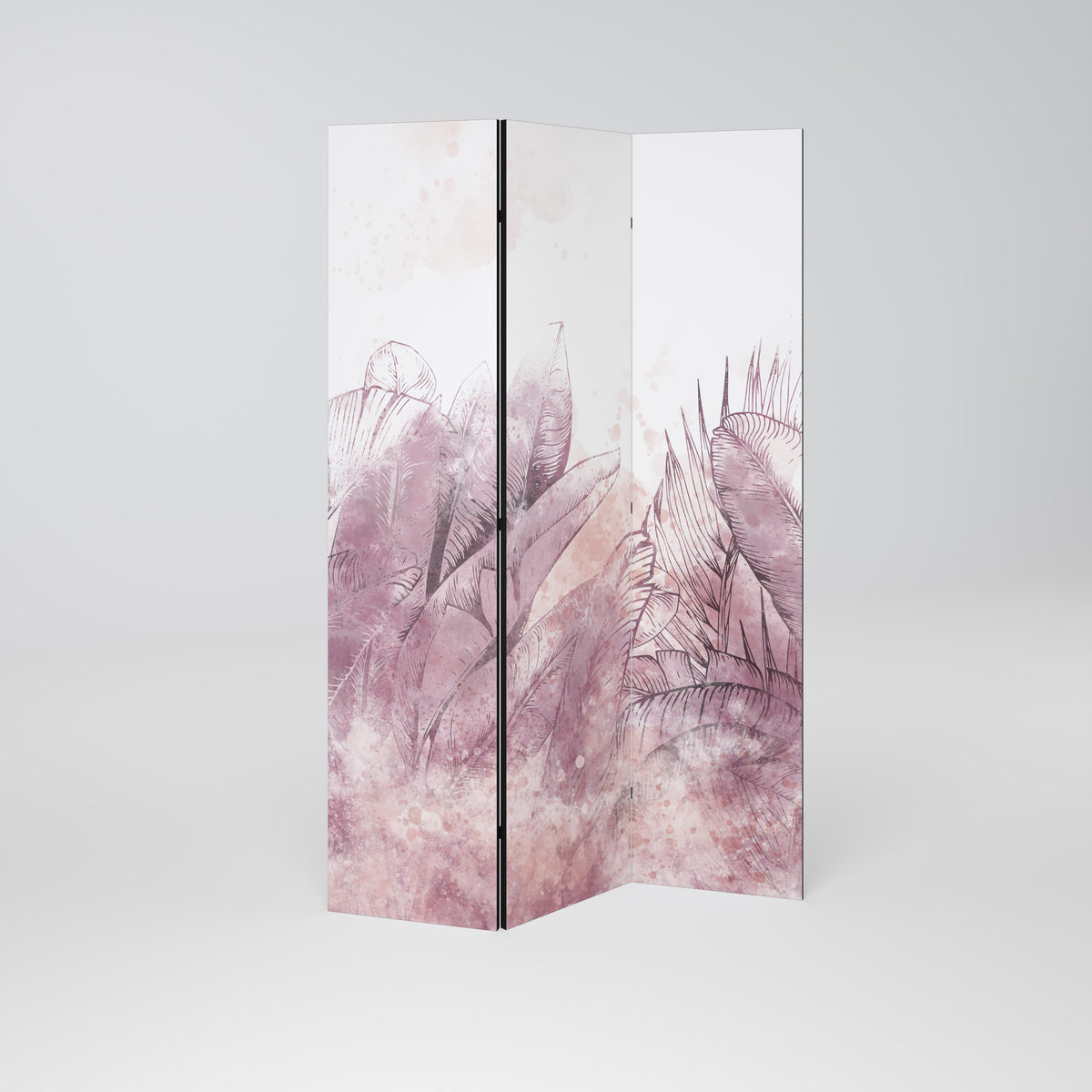 TROPICAL GLAM Paravento Decorativo a 3 Pannelli