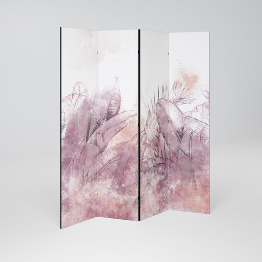 Divisorio decorativo per ambienti a 4 pannelli TROPICAL GLAM