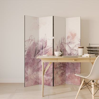 Divisorio decorativo per ambienti a 4 pannelli TROPICAL GLAM