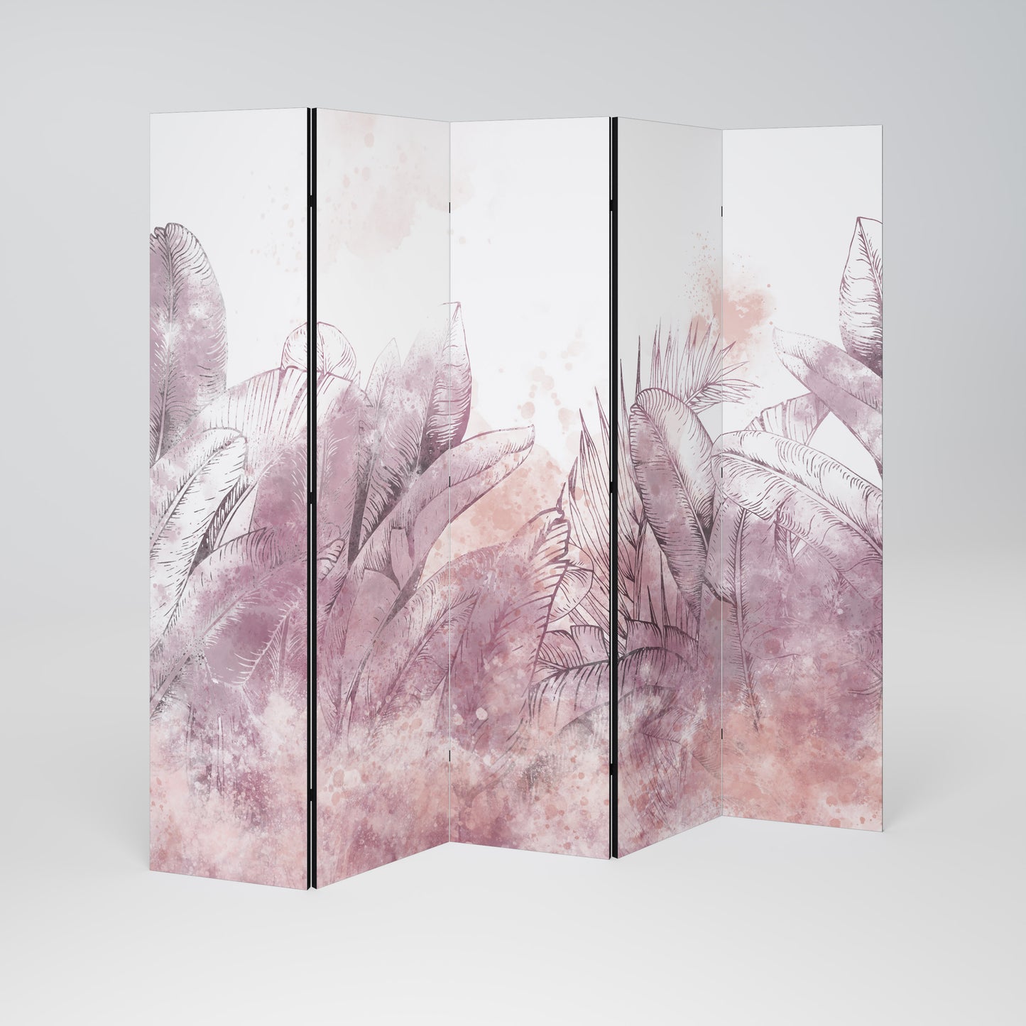 Divisorio decorativo per ambienti a 5 pannelli TROPICAL GLAM