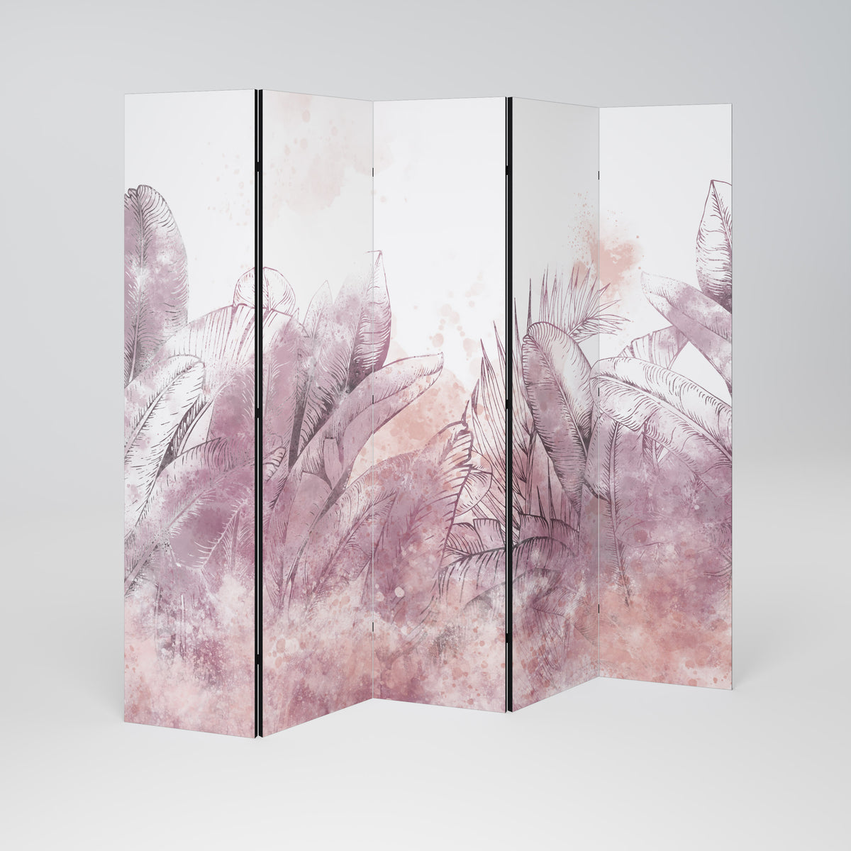 TROPICAL GLAM Paravento Decorativo a 5 Pannelli