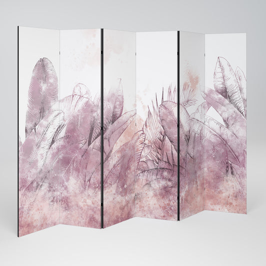 Divisorio decorativo per ambienti a 6 pannelli TROPICAL GLAM