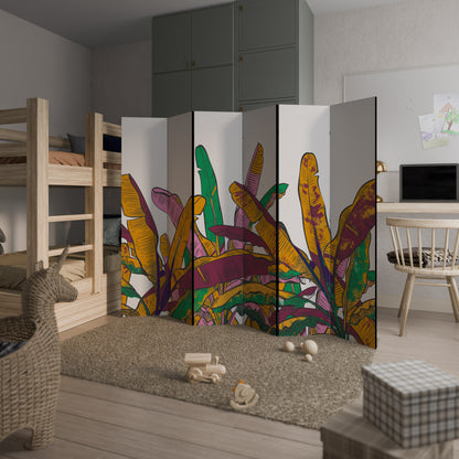 Divisorio decorativo per ambienti a 6 pannelli TROPICAL GLOW