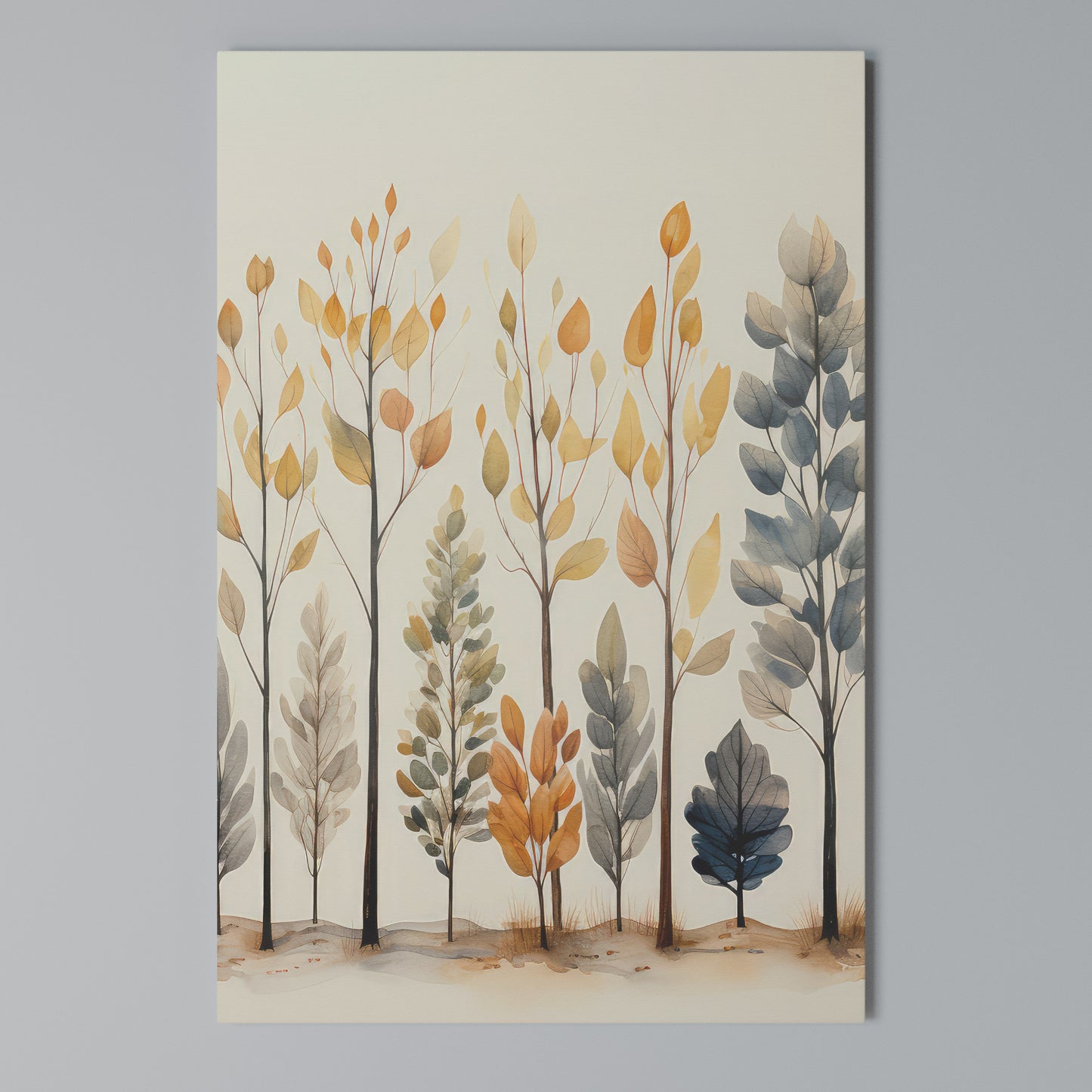 AUTUMN FOREST Stampa su Tela Verticale
