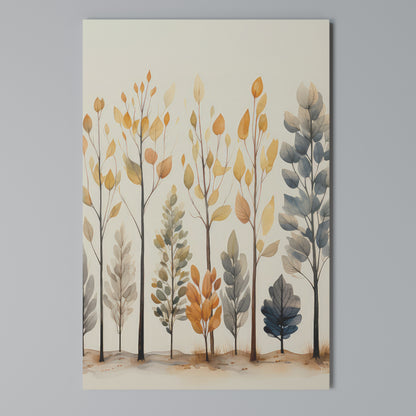 AUTUMN FOREST Stampa su Tela Verticale