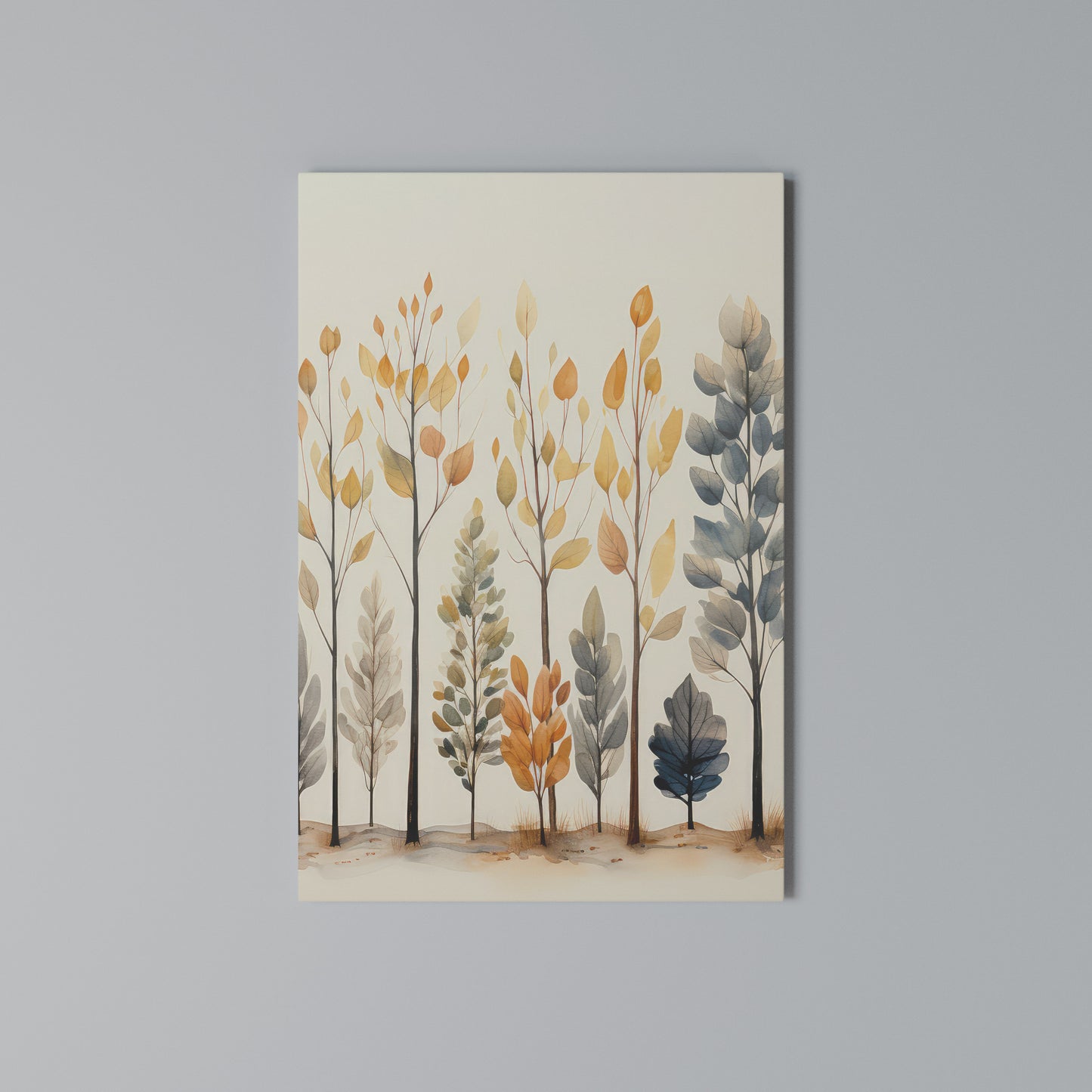 AUTUMN FOREST Stampa su Tela Verticale