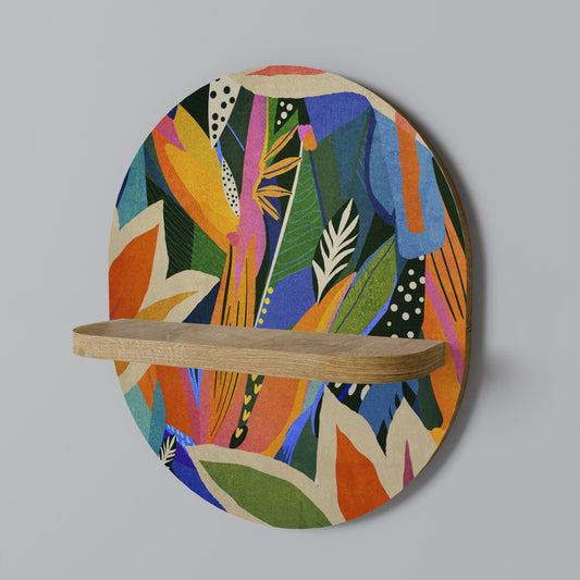 RAMPANT VEGETATION Mensola ovale per opere d'arte in effetto rovere
