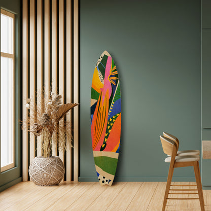 RAMPANT VEGETATION Tavola da surf decorativa in compensato