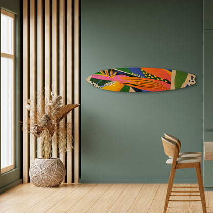 RAMPANT VEGETATION Tavola da surf decorativa in compensato