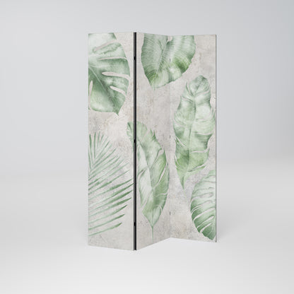 LUSH LEAF WHISPERS Divisorio decorativo per ambienti a 3 pannelli