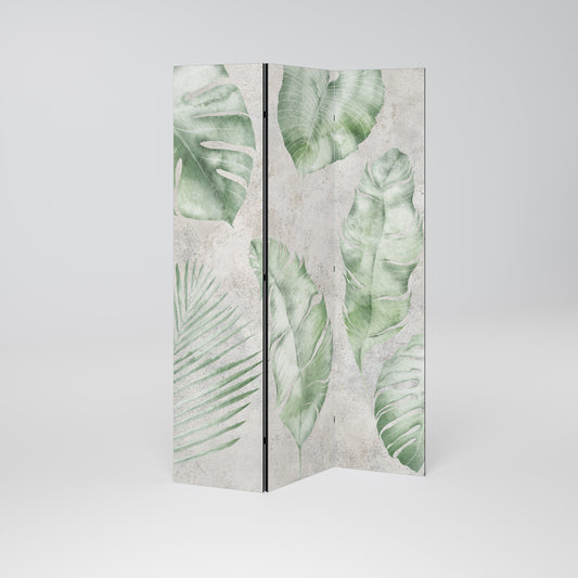 LUSH LEAF WHISPERS Divisorio decorativo per ambienti a 3 pannelli