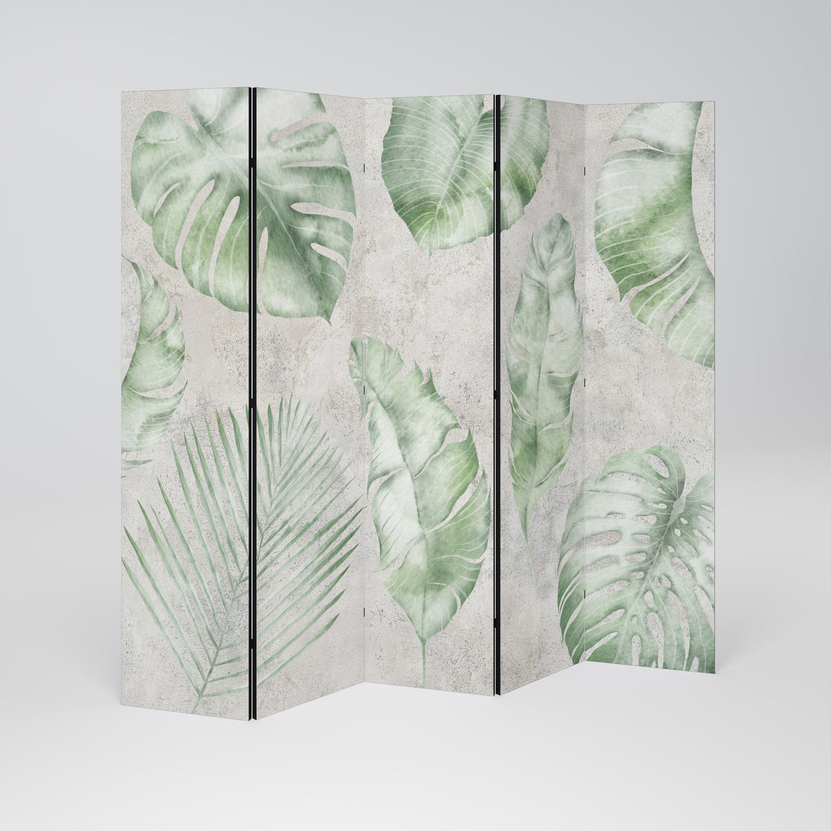 LUSH LEAF WHISPERS Decorative 5-Panel Room Divider