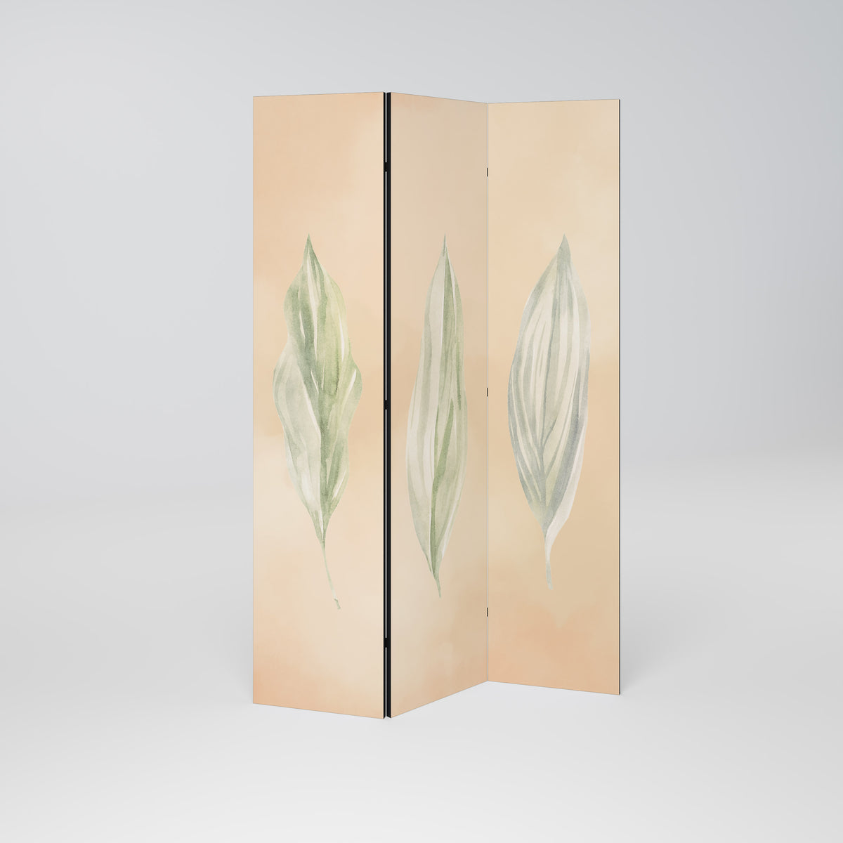 LEAFY HARMONY Paravento Decorativo a 3 Pannelli