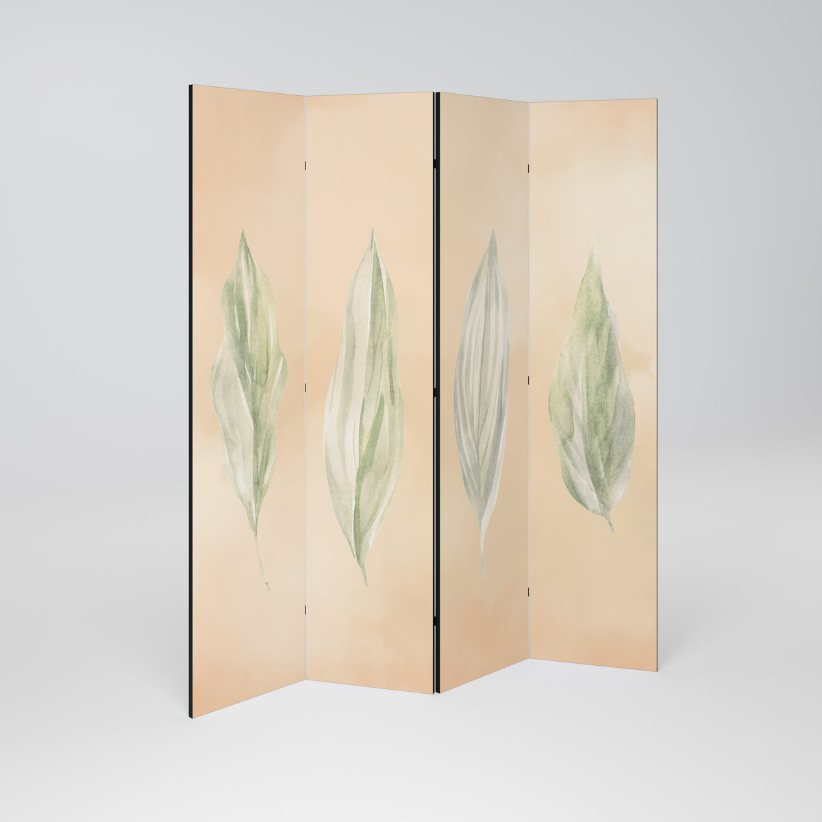 LEAFY HARMONY Paravento Decorativo a 4 Pannelli