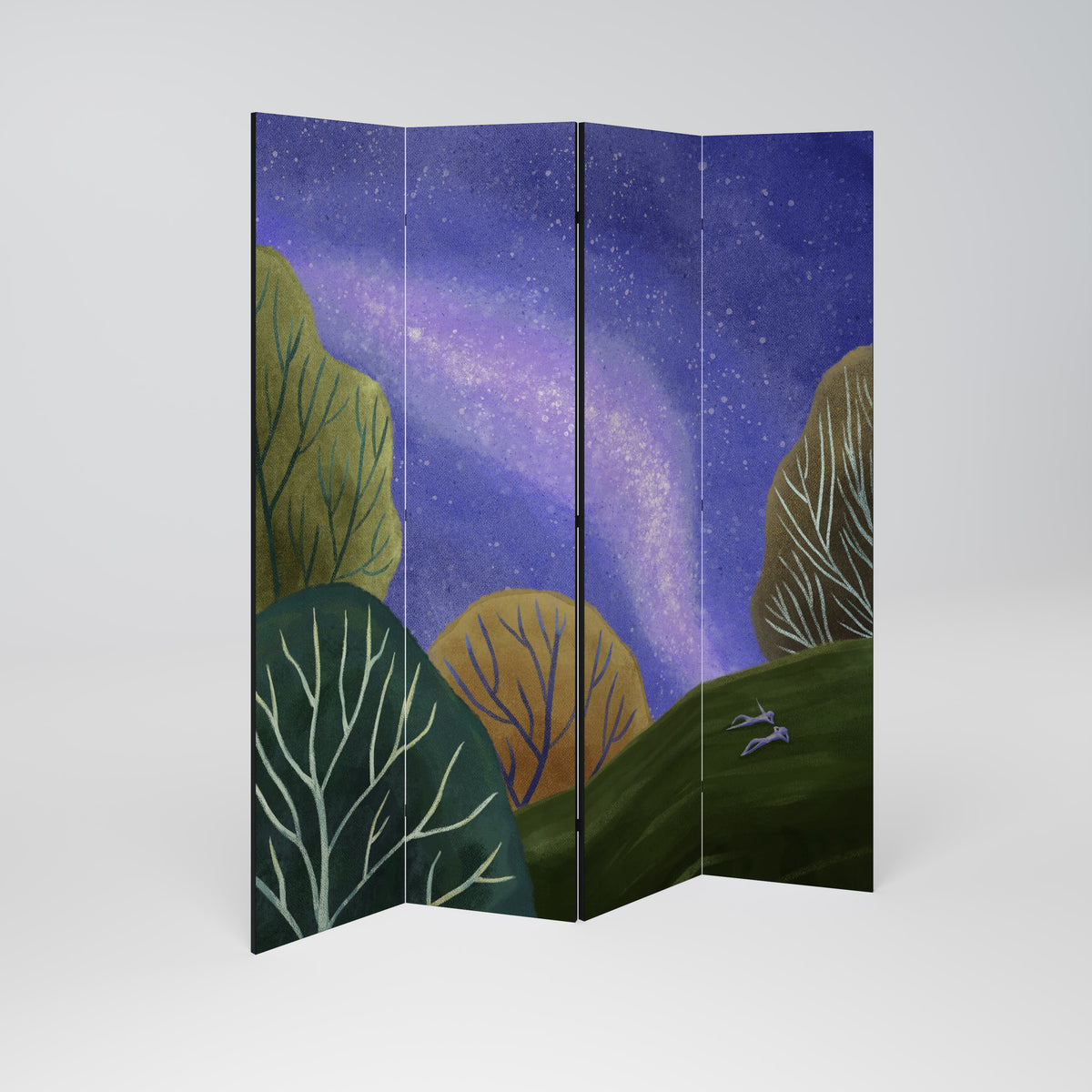 STARLIT VIBE Paravento Decorativo a 4 Pannelli