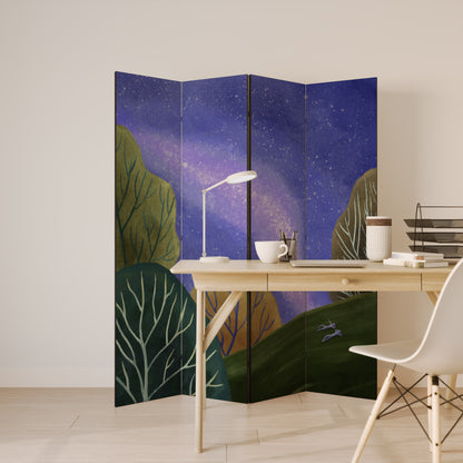 STARLIT VIBE Divisorio decorativo per ambienti a 4 pannelli