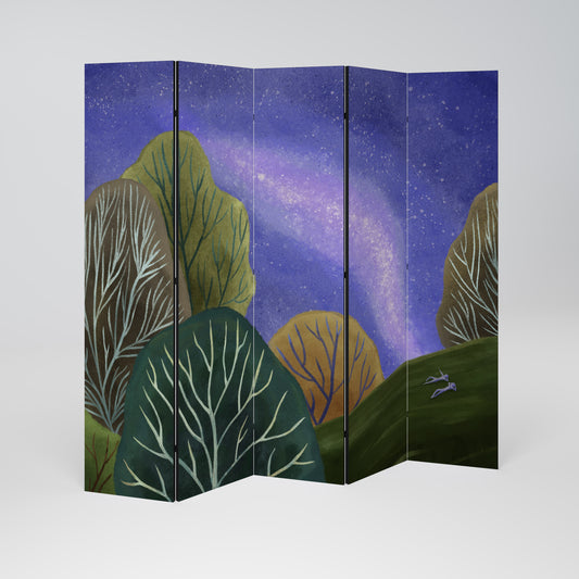 STARLIT VIBE Divisorio decorativo per ambienti a 5 pannelli