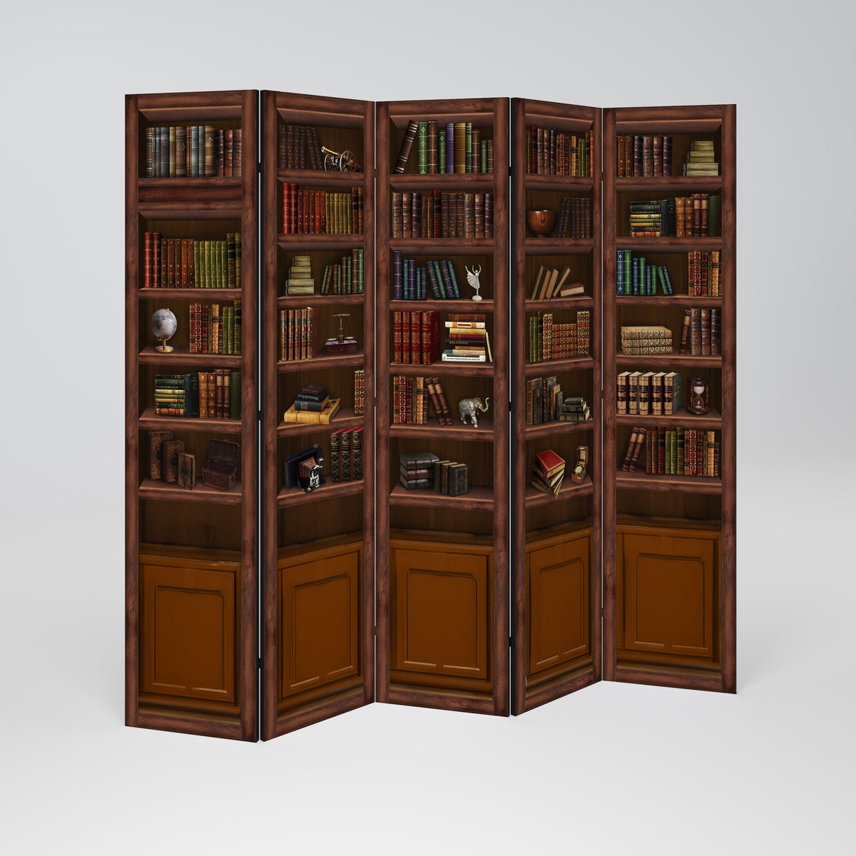 WISDOM IN WOOD Decorative 5-Panel Room Divider