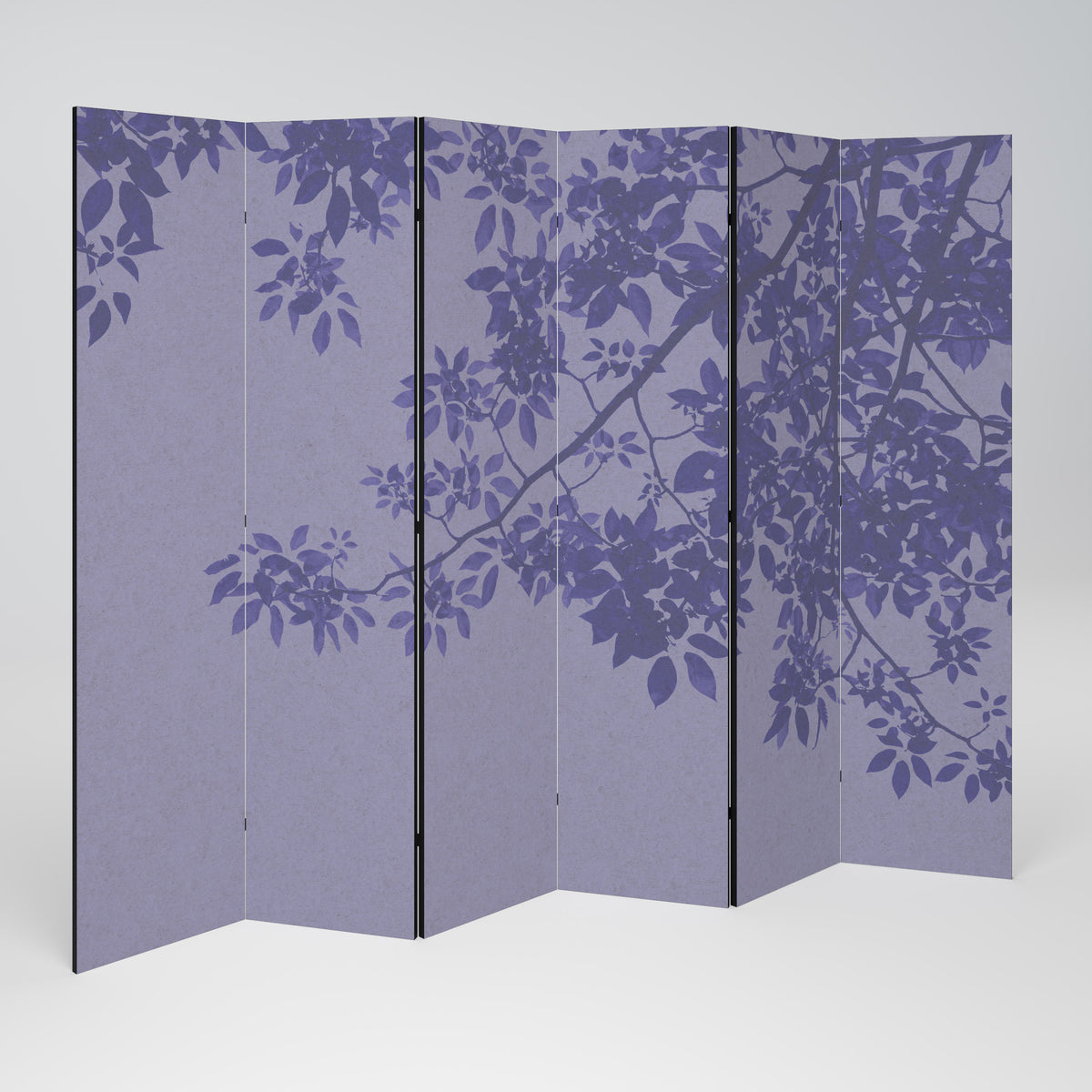 ELEGANT LEAFY VEIL Decorative 6-Panel Room Divider