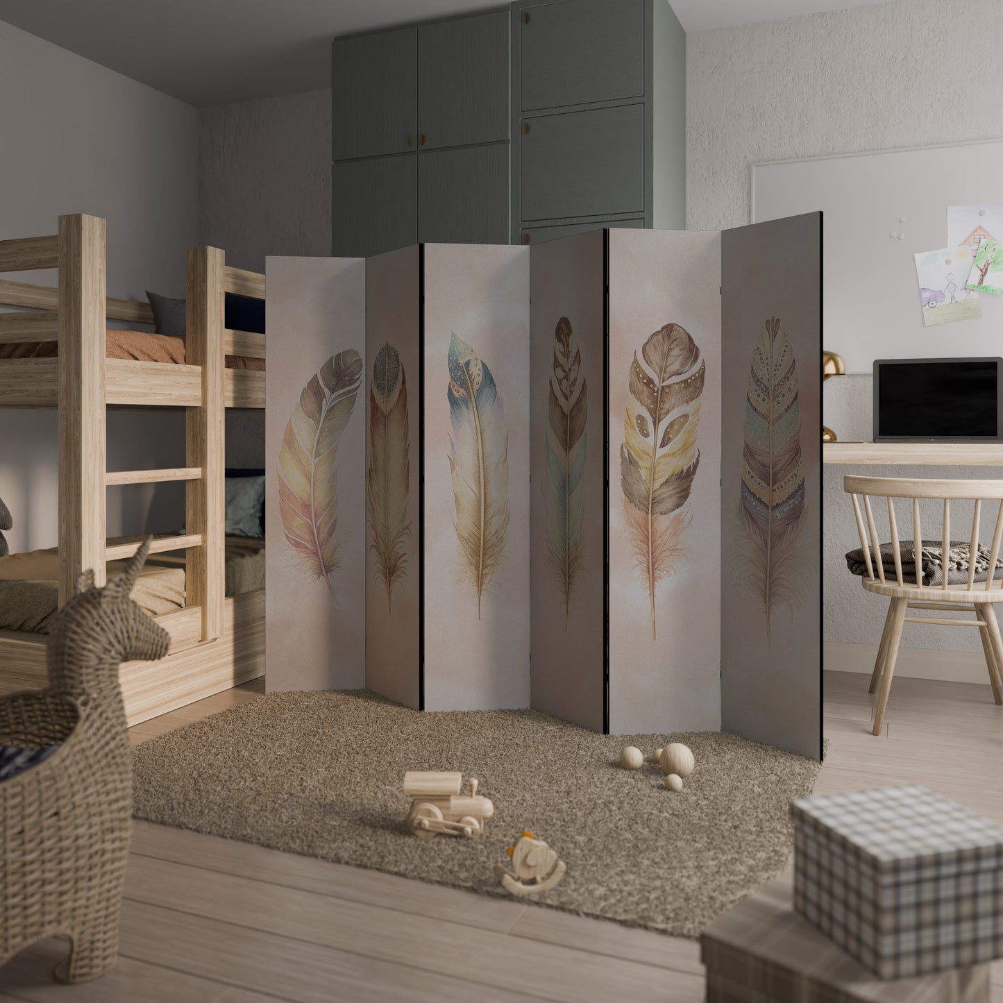 IL DIVISORE DECORATIVO PER AMBIENTI A 6 PANNELLI DELIQUESCE