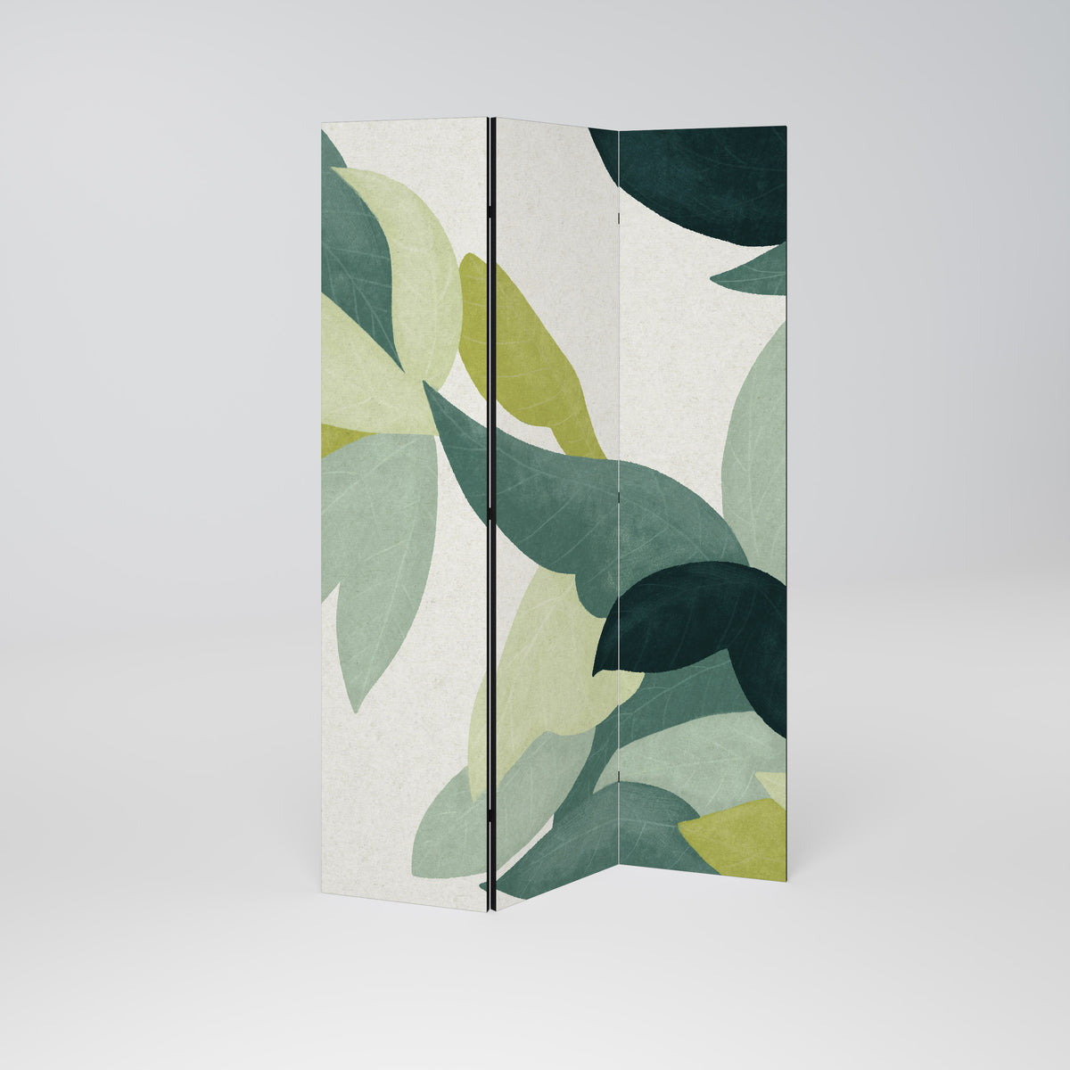LEAFY VIBRATION Paravento Decorativo a 3 Pannelli