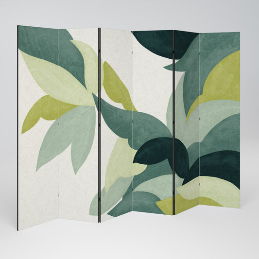LEAFY VIBRATION Divisorio decorativo per ambienti a 6 pannelli