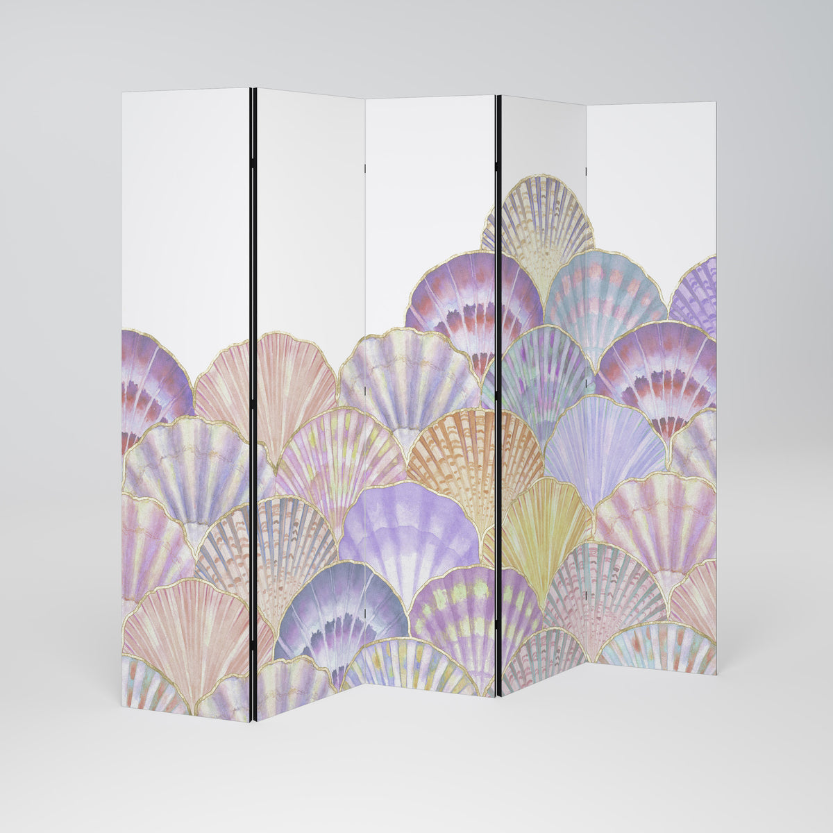 PASTEL OCEAN DREAMS Paravento Decorativo a 5 Pannelli