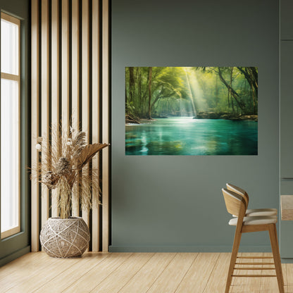 RIFLESSIONI SERENE Poster orizzontale staccabile e attaccabile