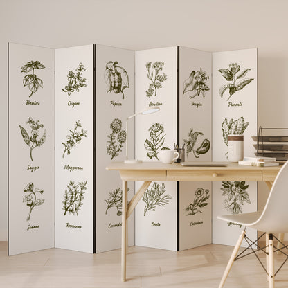 HERBAL FINESSE - IT Divisorio decorativo per ambienti a 6 pannelli